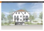 2-ZKB Obergeschoss-Whg. mit ca. 9,90 m² Süd-/West-Balkon, elektrischen Rollläden, Fußbodenheizung und Videosprechanlage! - Ansicht Süden