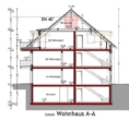 Schnitt - Hohenwart! 3-ZKB Obergeschoss-Whg. mit 9 m² Süd-/West-Balkon, Fußbodenheizung, elektrische Rollläden, Videosprechanlage und bodengleicher Dusche!