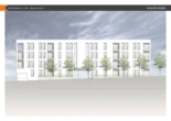 Ansicht Süden - PAF! 2-ZKB Obergeschoss-Whg. mit ca. 5,10 m² West-Balkon, elektrischen Rollläden, Fußbodenheizung und Videosprechanlage! Fertigstellung Anfang 2025!