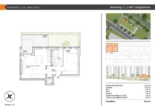 Grundriss Wohnung 3 - PAF! 2-ZKB Erdgeschoss-Whg. mit ca. 14,10 m² Terrasse, Garten, elektrischen Rollläden, Fußbodenhzg. und Videosprechanlage! Fertigstellung Anfang 2025!