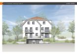 3-ZKB Obergeschoss-Whg. mit ca. 9,90 m² Süd-/West-Balkon, elektrischen Rollläden, Fußbodenheizung und Videosprechanlage! - Ansicht Süden