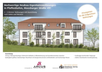 3-ZKB Dachgeschoss-Whg. mit 11,22 m² West-Balkon, elektrischen Rollläden, Fußbodenheizung und Videosprechanlage!, 85276 Pfaffenhofen an der Ilm, Etagenwohnung