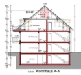 Schnitt - Schrobenhausen! 4-ZKB Erdgeschoss-Whg. + 56 m² Hobbykeller, Privatgarten, Fußbodenheizung, elektrische Rollläden, Videosprechanlage und Dusche bodengl