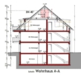 Schnitt - Hohenwart! 4-ZKB Erdgeschoss-Whg. + 56 m² Hobbykeller, Privatgarten, Fußbodenheizung, elektrische Rollläden, Videosprechanlage und Dusche bodengleich!