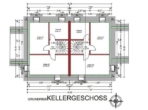 Grundriss Kellergeschoss - Geisenfeld - Nähe Zentrum! Moderne Neubau-DHH mit Garten, Fußbodenheizung, elektrischen Rollläden, Videosprechanlage, Garage, Stellplatz und Keller!